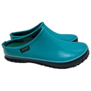 Bogs Aqua Lake Blue Slip On Waterproof Gardening Rain Premium Comfort Clogs